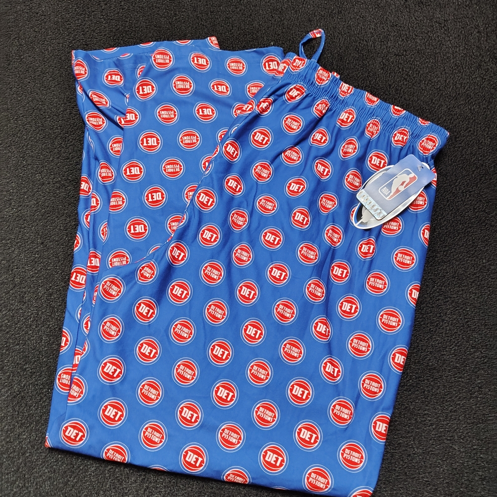 Detroit Pistons Blue NBA Men's Lounge Sleepwear Pajama Pants Size 2XL New